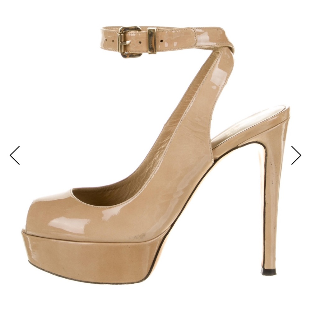 Elegant Tan Platform Heels